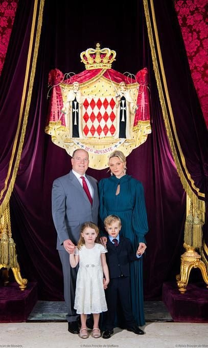 Princess Charlene's necklace is tribute to twins