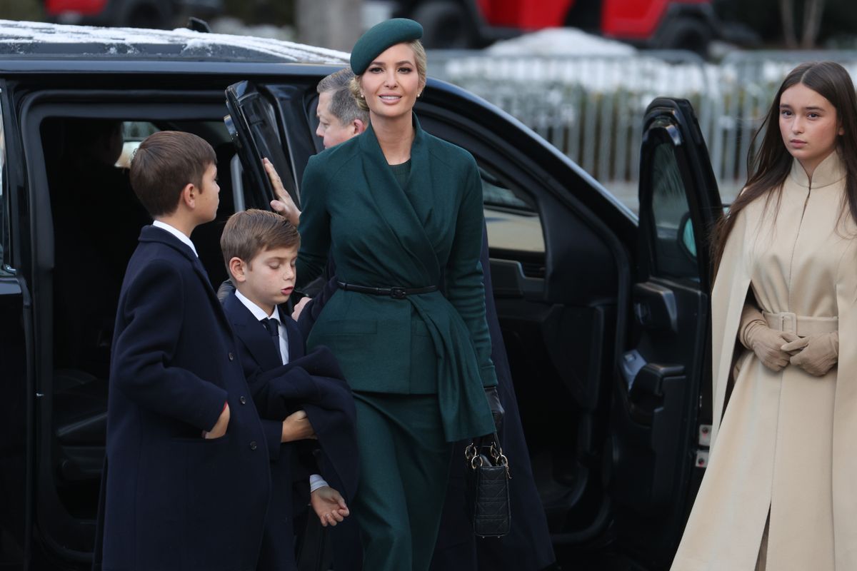 WASHINGTON, DC - JANUARY 20: Ivanka Trump arrives for mass at St. Johns Church ahead of the President-elect Donald Trump's inauguration on January 20, 2025 in Washington, DC. Donald Trump takes office for his second term as the 47th president of the United States. (Photo by Scott Olson/Getty Images)