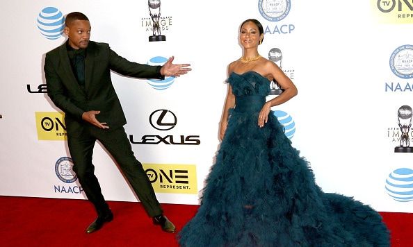 Will Smith and Jada Pinkett Smith are adorable. We love that he's clearly awestruck by her beauty.
<br>
Photos: Getty Images