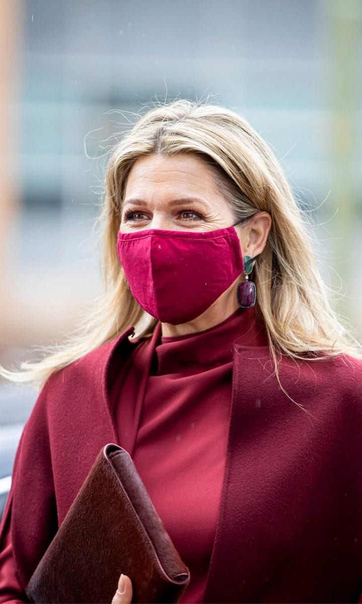 Queen Maxima Of The Netherlands visits Dance Netherlands Dance Theater in The Hague