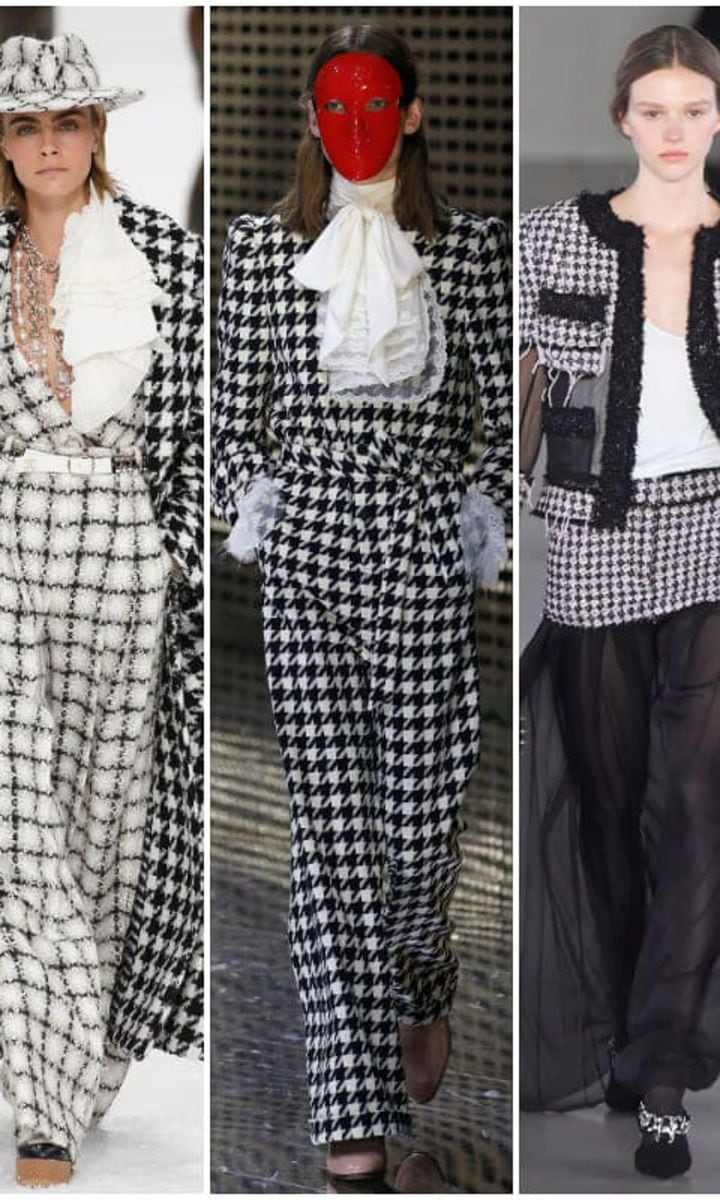 Chanel, Gucci and Balmain are some of the brands that have opted for houndstooth check