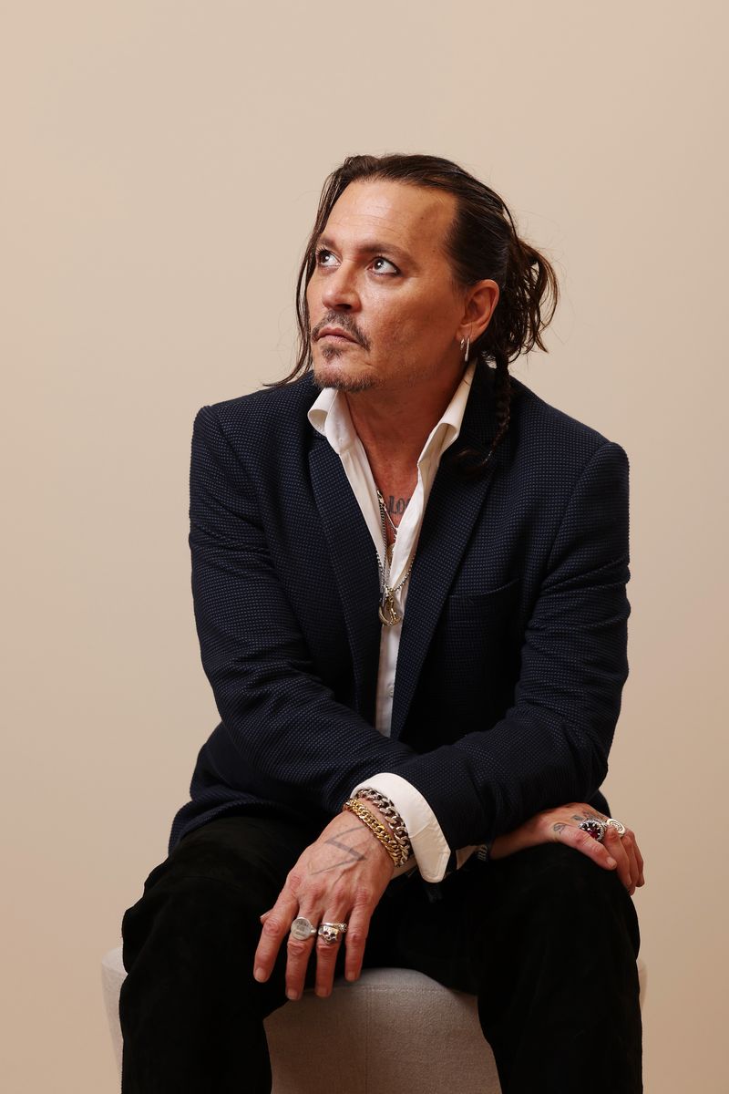 Johnny Depp poses in the portrait studio during the Red Sea International Film Festival 