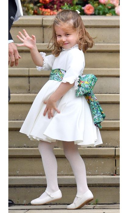 Princess Charlotte royal wave