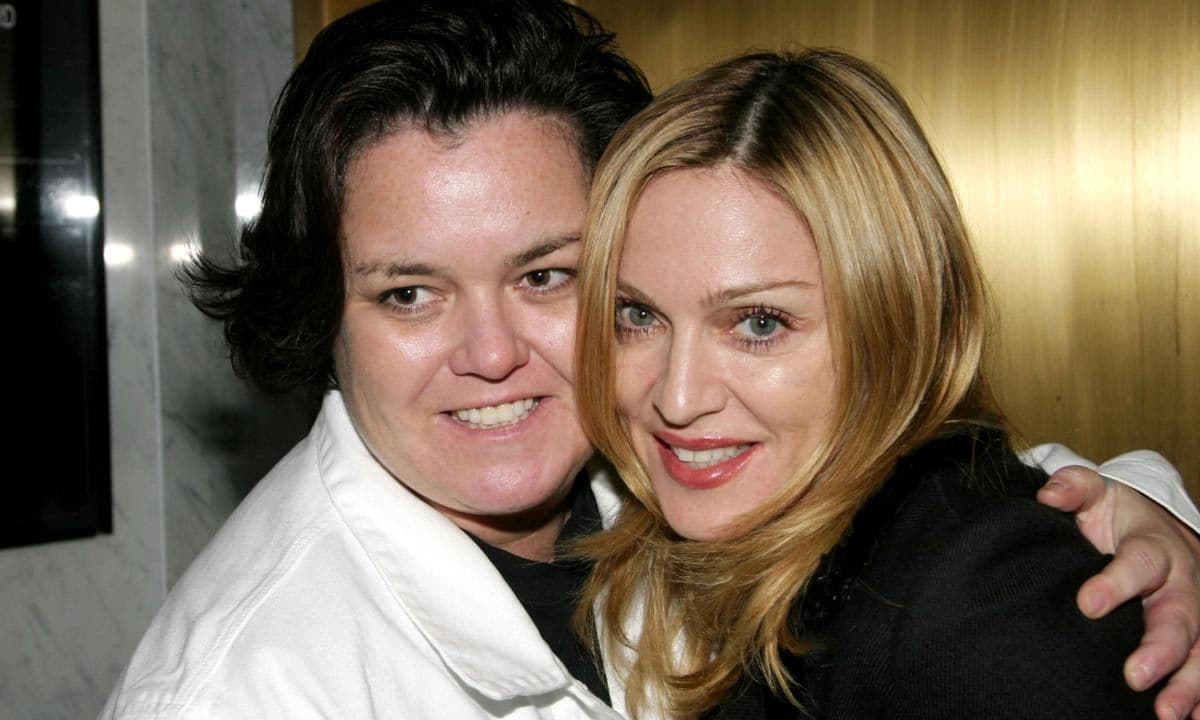 Madonna and Rosie O'Donnell Backstage at "Taboo"
