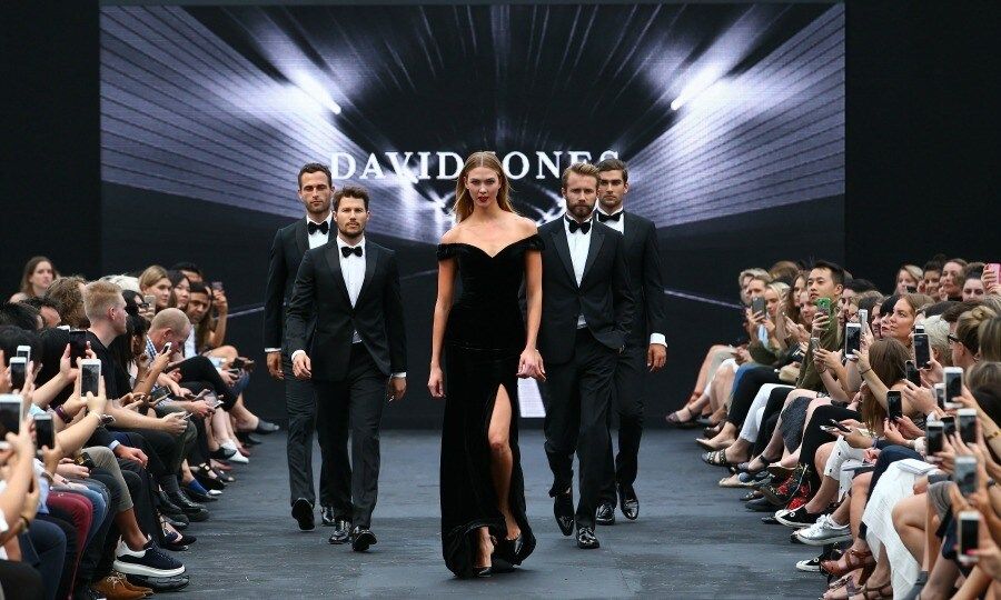 February 1: <a href="https://us.hellomagazine.com/tags/1/karlie-kloss/"><strong>Karlie Kloss</strong></a> hit the runway (with some handsome escorts) during the David Jones Autumn Winter 2017 Collection Launch at St. Mary's Cathedral Precinct in Sydney, Australia.
Photo: Mark Nolan/Getty Images for David Jones