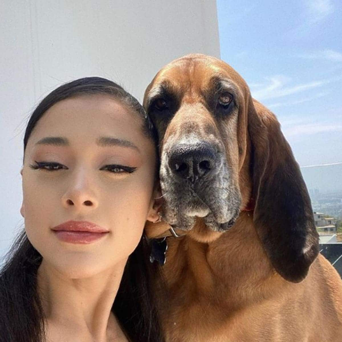 Ariana Grande and her dog