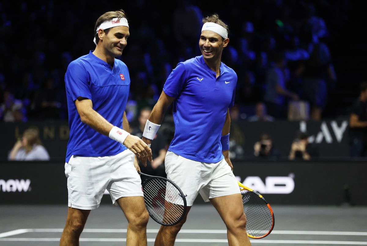 Roger Federer and Rafael Nadal at the 2022 Laver Cup