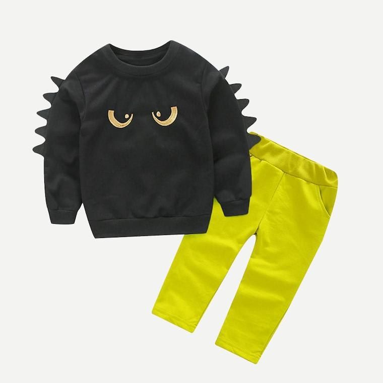 Conjunto para ninos con motivo Halloween