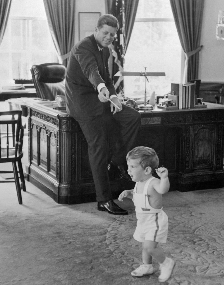 JFK and his son John John