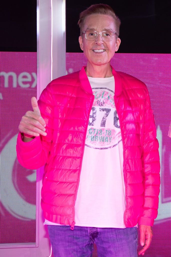 Daniel Bisogno poses for photo during the red carpet of the play Mean Girls on June 5, 2024 in Mexico City, Mexico.