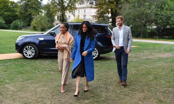 Meghan Markle, Prince Harry and Doria Ragland together