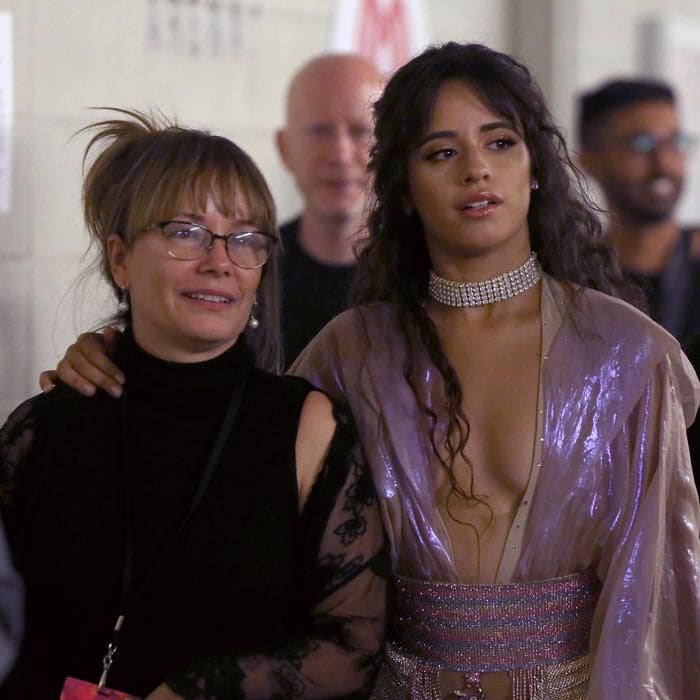 Camila Cabello, mom at iHeartRadio