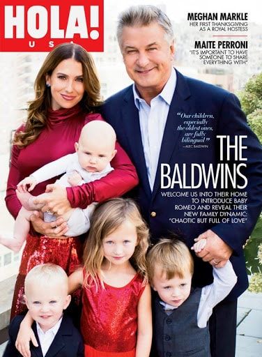 Alec and Hilaria Baldwin HOLA! USA cover