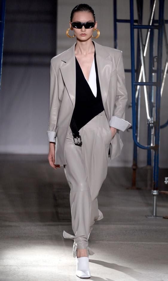 look runway Proenza Schouler pantsuit dall winter 2019