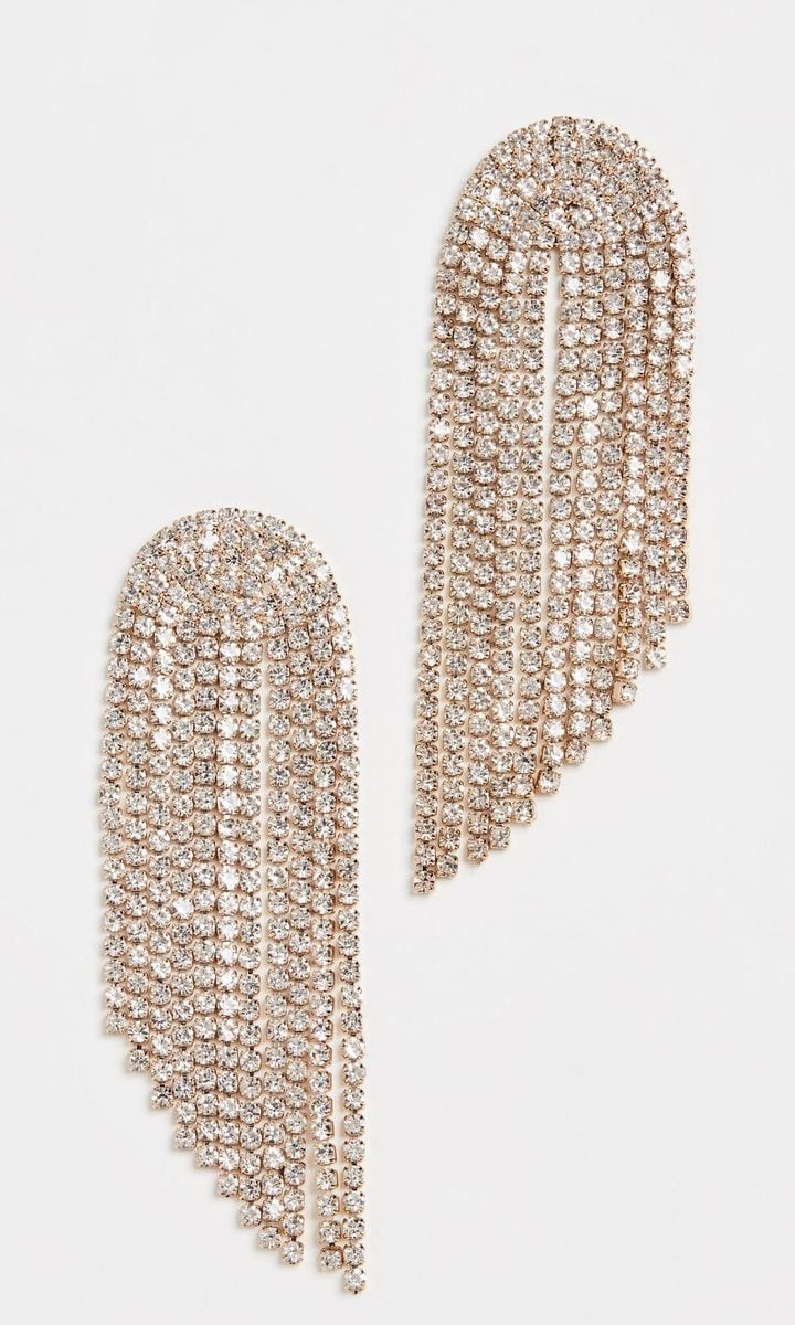 Crystal Fringe Earrings by Stella + Ruby