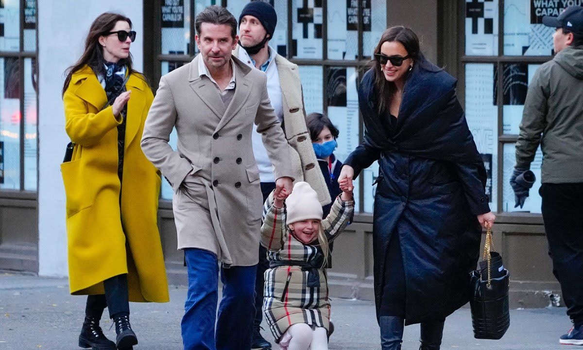 Bradley Cooper, Irina Shayk and their daughter