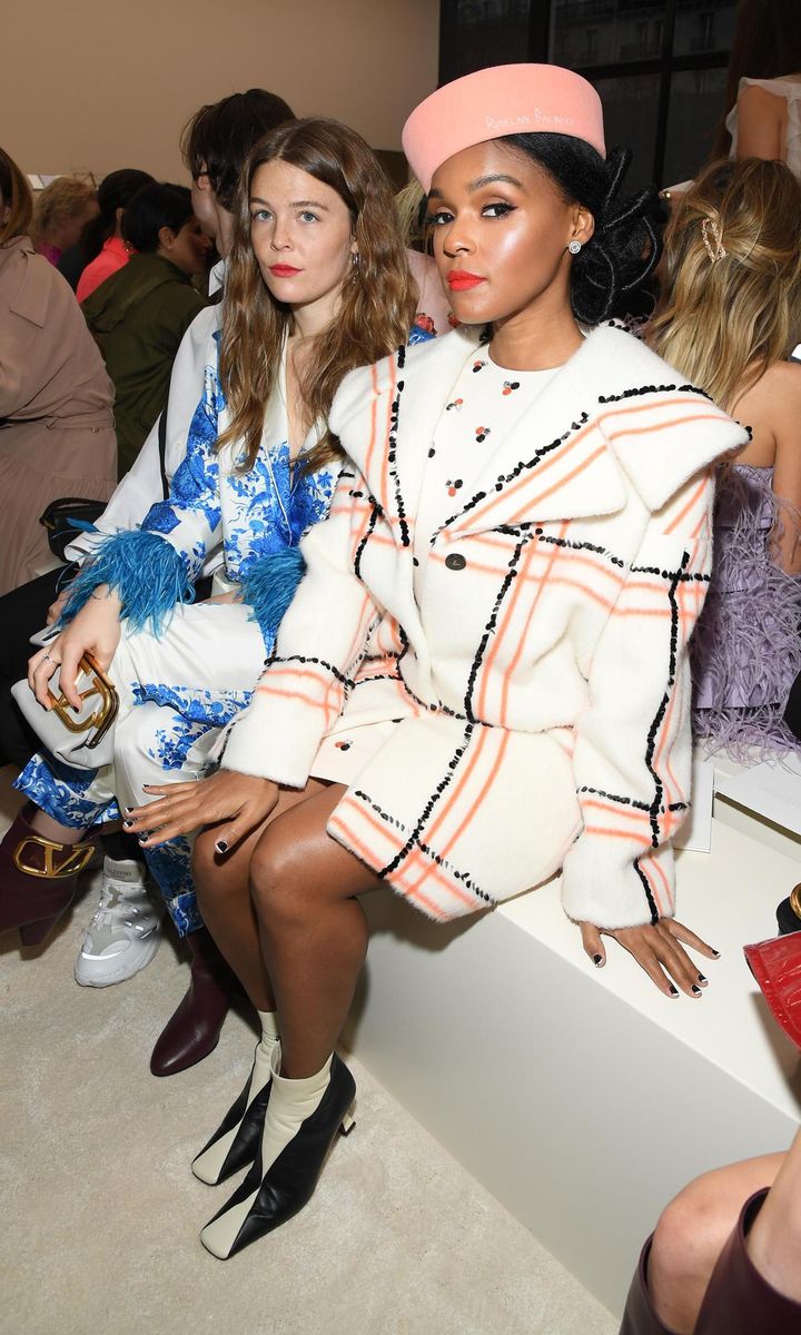 Maggie Rogers, Janelle Monae attend Valentino at Paris Fashion Week