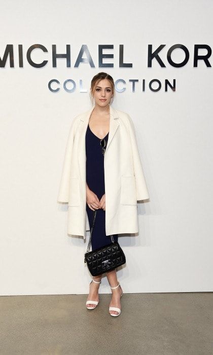 Sistine Stallone made a stylish appearance at the Michael Kors runway show.
Photo: Dimitrios Kambouris/Getty Images