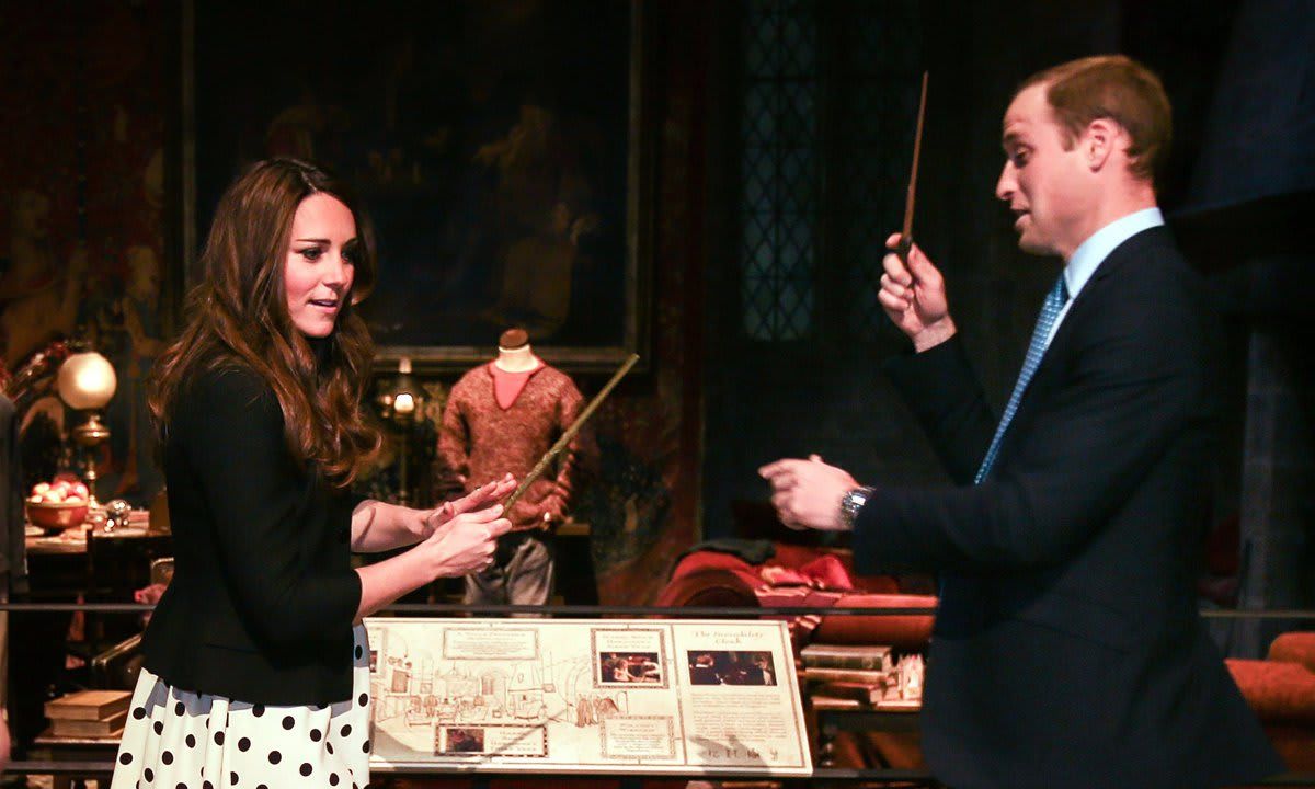 William and Kate had fun with wands during the inauguration of Warner Bros. Studios Leavesden in 2013.