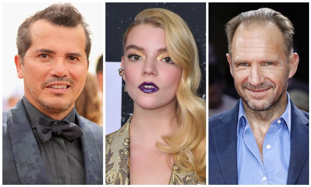 John Leguizamo, Anya Taylor Joy and Ralph Fiennes