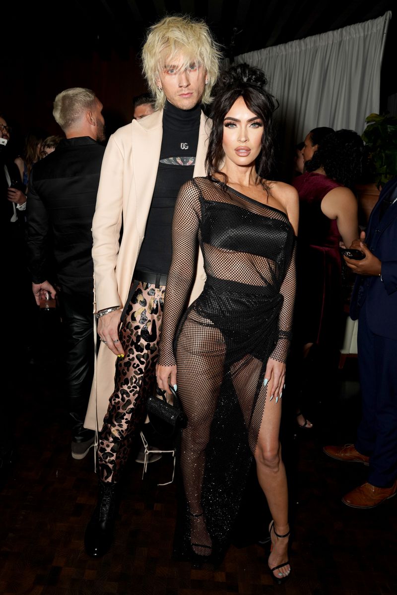 Machine Gun Kelly and Megan Fox attend the GQ Men of the Year Party 