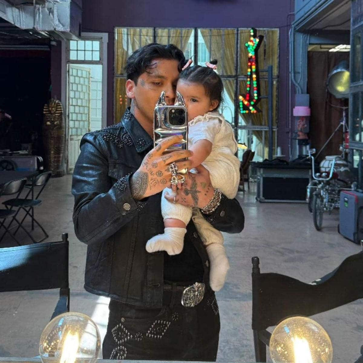 Christian Nodal dedicates an emotional message to his daughter Inti on his first Father's Day