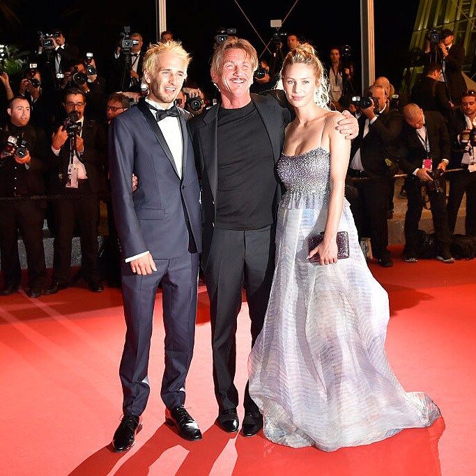 Proud father! Director Sean Penn stepped out for <i>The Last Face</i> screening with his daughter Dylan Penn and his son Hopper Jack Penn, who stars in the film.
<br>
Photo: LOIC VENANCE/AFP/Getty Images)=