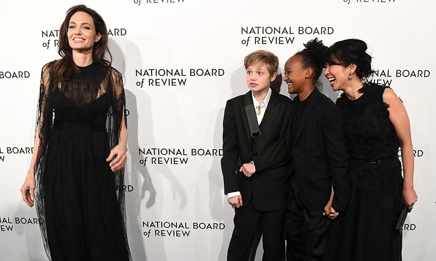 All eyes were on the superstar mom especially those of Shiloh, Zahara and human rights activist Loung Ung at the 2018 National Board of Review Awards Gala at Cipriani 42nd Street in January 2018.
Photo: ANGELA WEISS/AFP/Getty Images