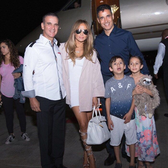 April 14: Jennifer Lopez made a grand entrance into the Dominican Republic with her kids Max and Emme the night prior to her concert at Casa de Campo Resort & Villas.
Photo: Casa de Campo Resort & Villas and Pedro Vargas