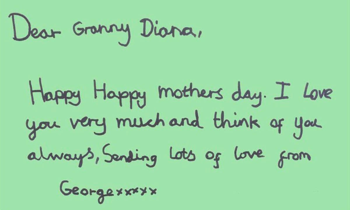 prince george mother's day card