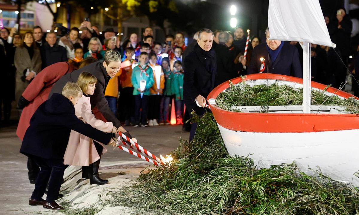 Prince Albert did not step out with Princess Charlene, Prince Jacques and Princess Gabriella on Jan. 26