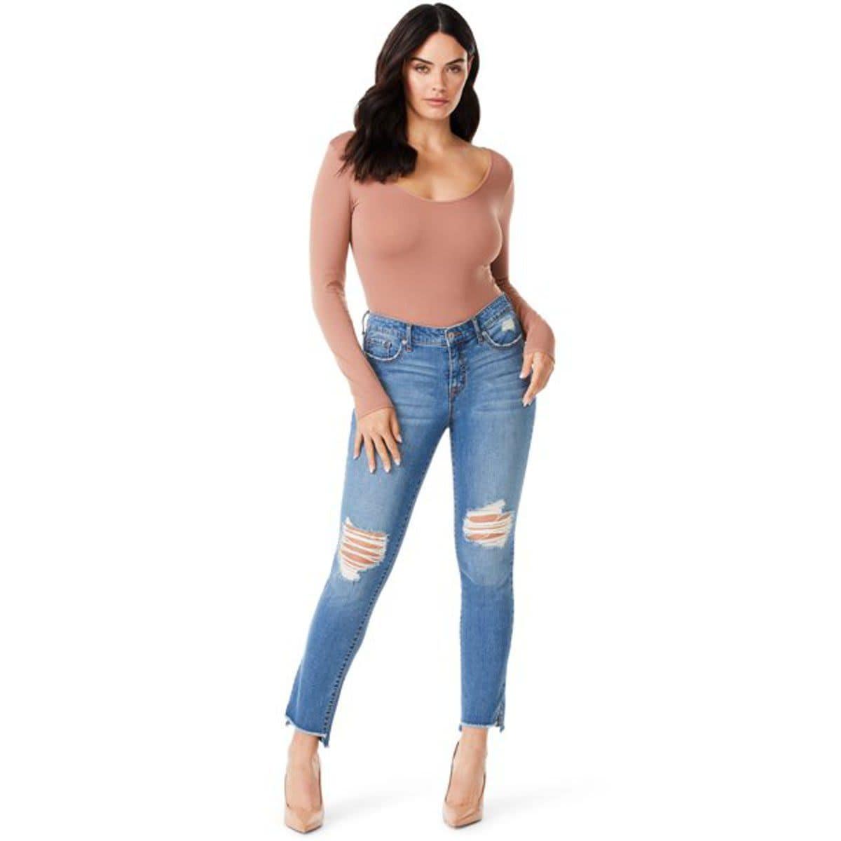 Sofia Jeans by Sofia Vergara Women's Bagi Mid-Rise Boyfriend Jeans