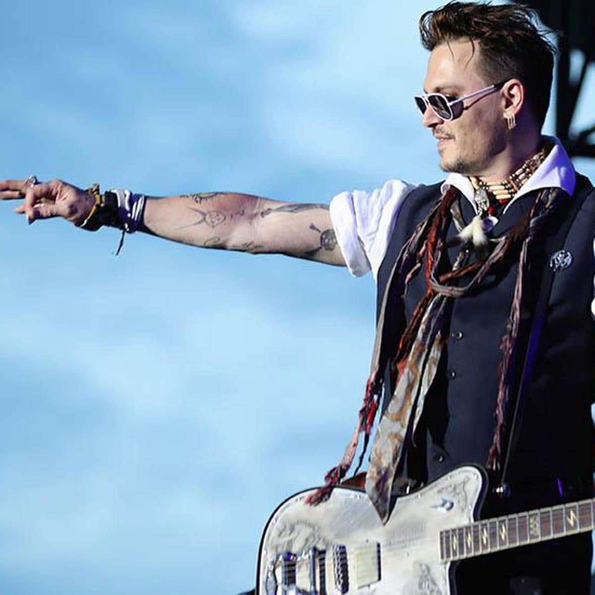 Johnny Depp en concierto
