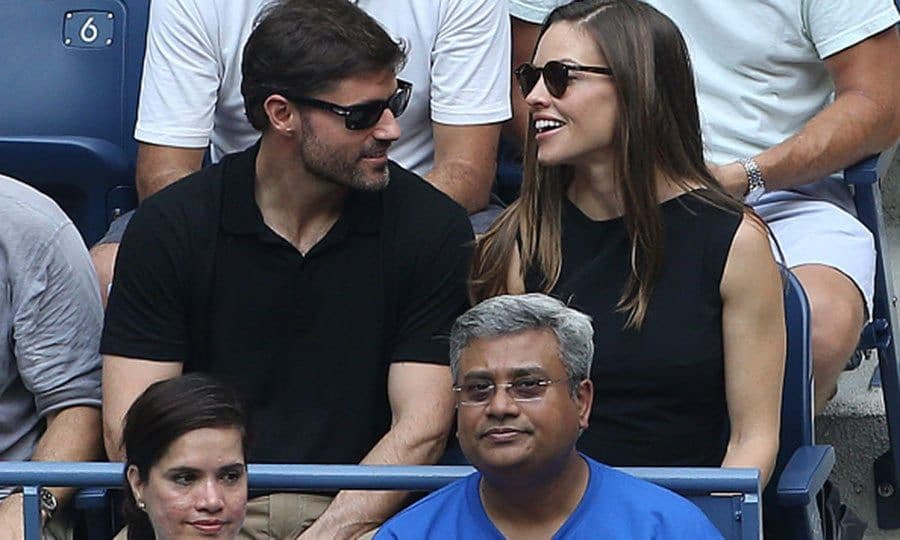 Hilary Swank enjoyed the women's final match and her company.
Photo:Jean Catuffe/GC Images