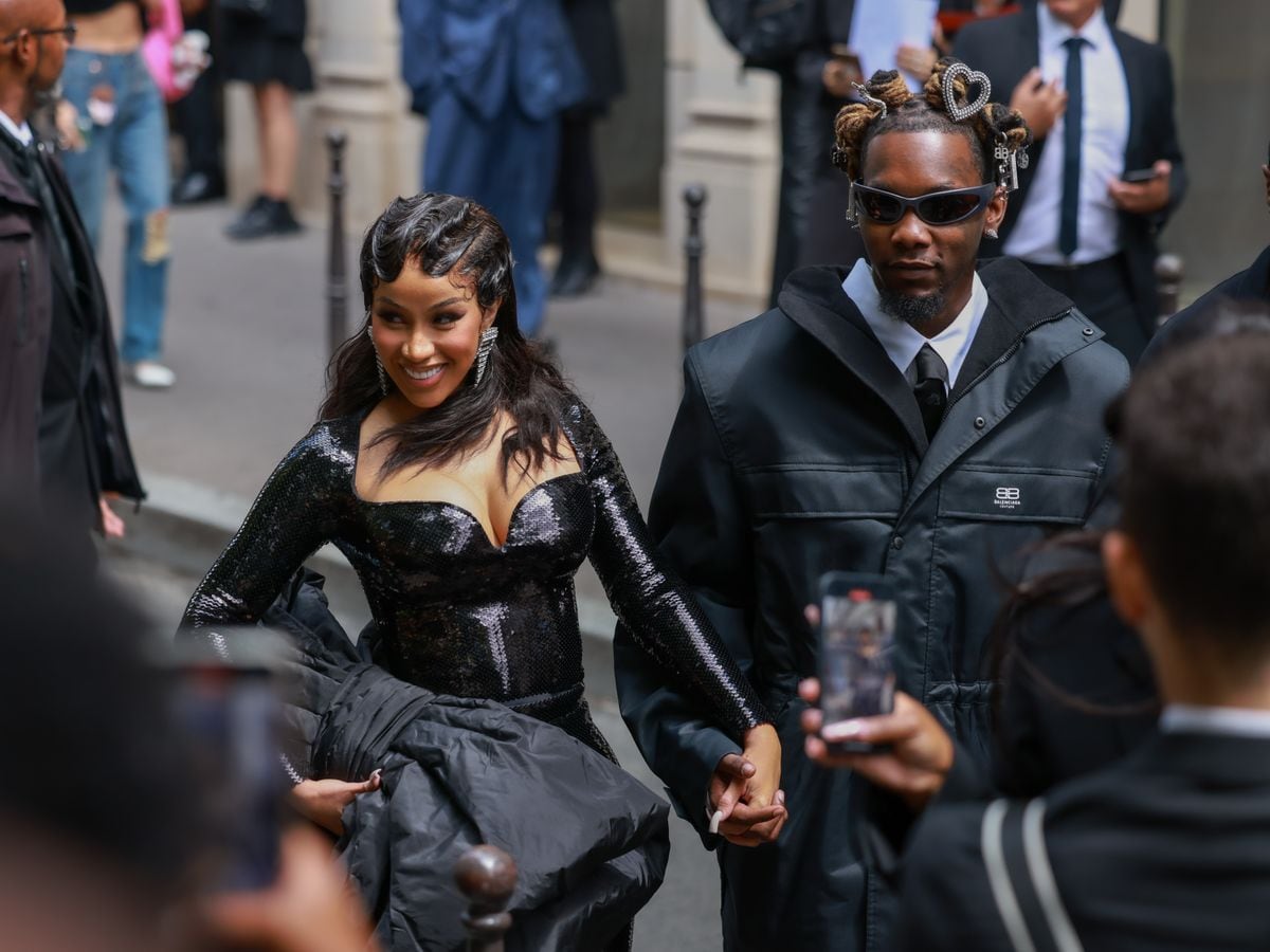  Cardi B and Offset attend the Balenciaga Haute Couture Fall/Winter 2023/2024 show as part of Paris Fashion Week 