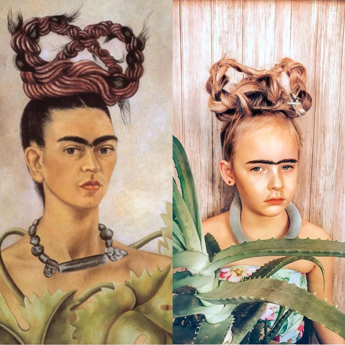 Getty Museum Challenge Frida Kahlo imitation