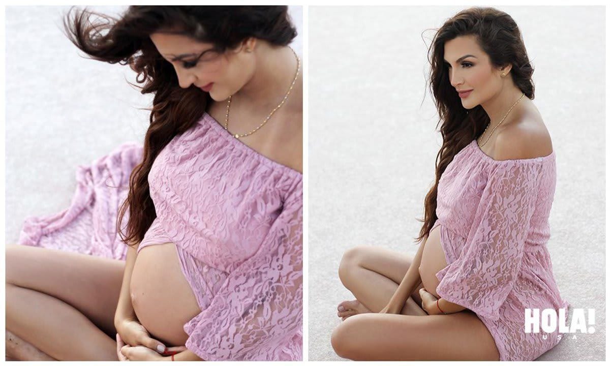 Melany Mille looked spectacular at the end of her pregnancy.