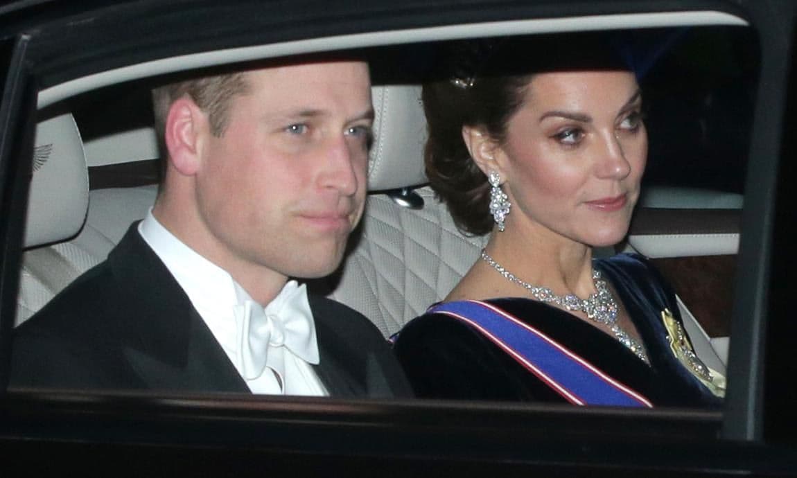 The Duchess of Cambridge dazzles in tiara at palace