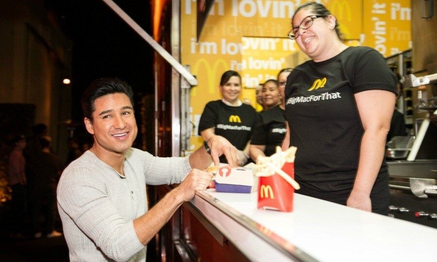 January 31: He's lovin it! Mario Lopez attended the McDonalds' launch of the Grand Mac and Mac Jr. sandwiches in Hollywood, California.
Photo: Rick Williams