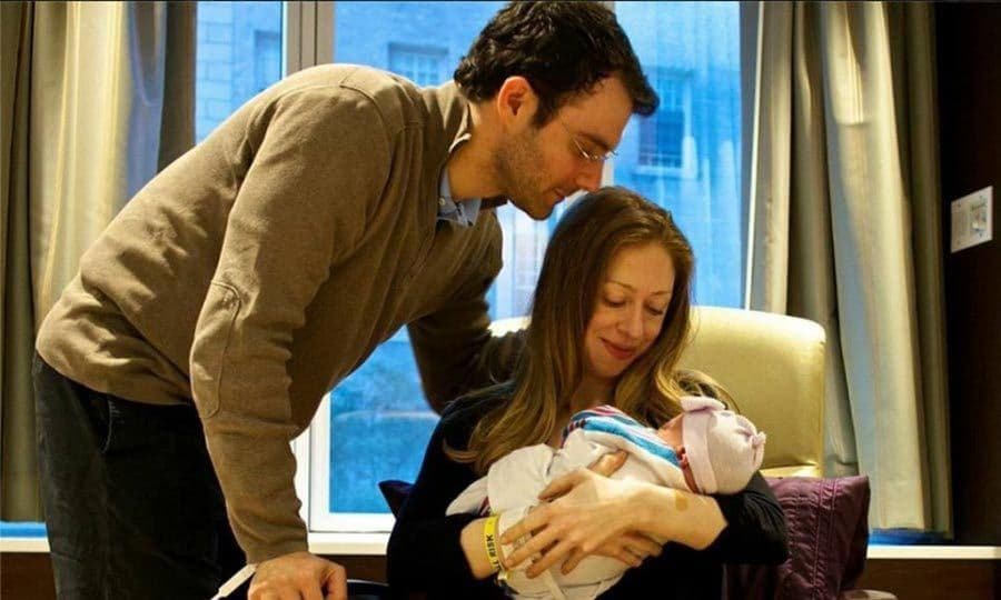 Marc and Chelsea were delighted to welcome their first child, a girl, Charlotte Clinton Mezvinsky on September 26, 2014.
Photo: Twitter/@chelseaclinton