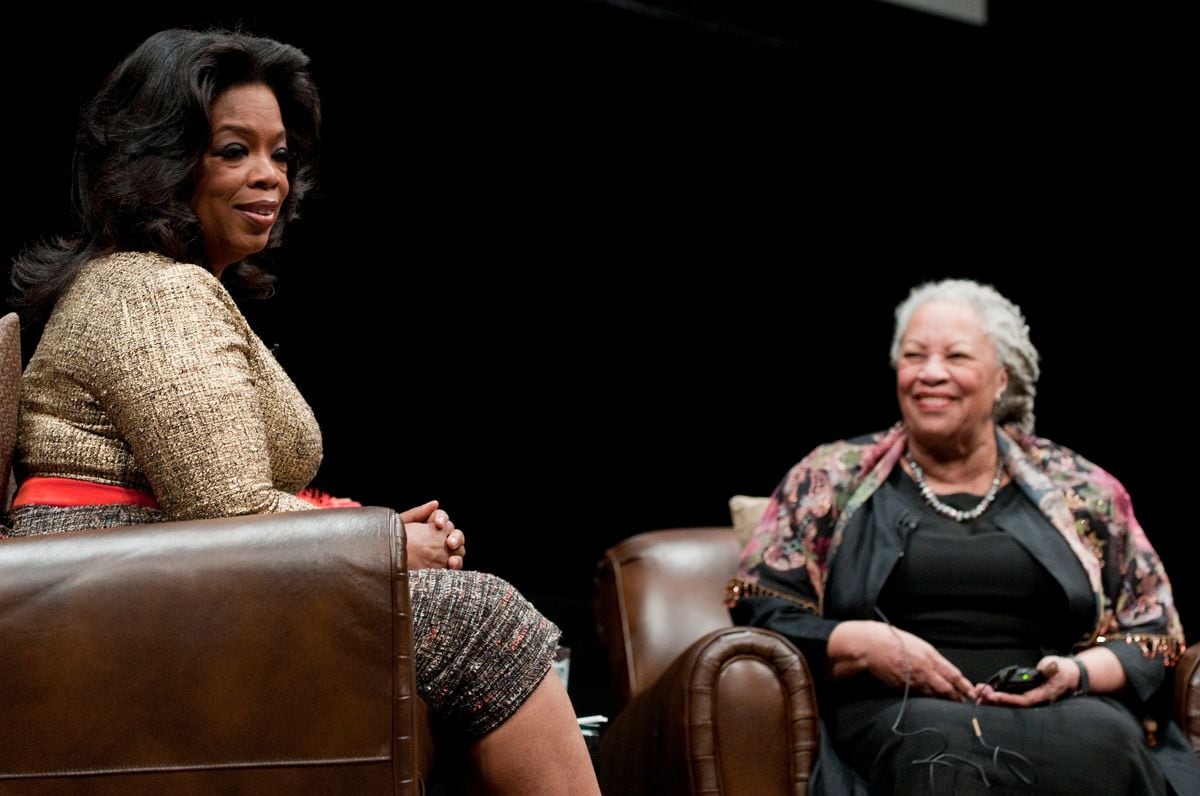 Oprah Winfrey and Toni Morrison in 2010