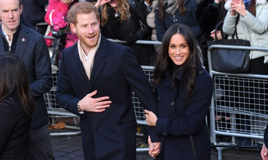 Prince Harry and Meghan Markle walkabout