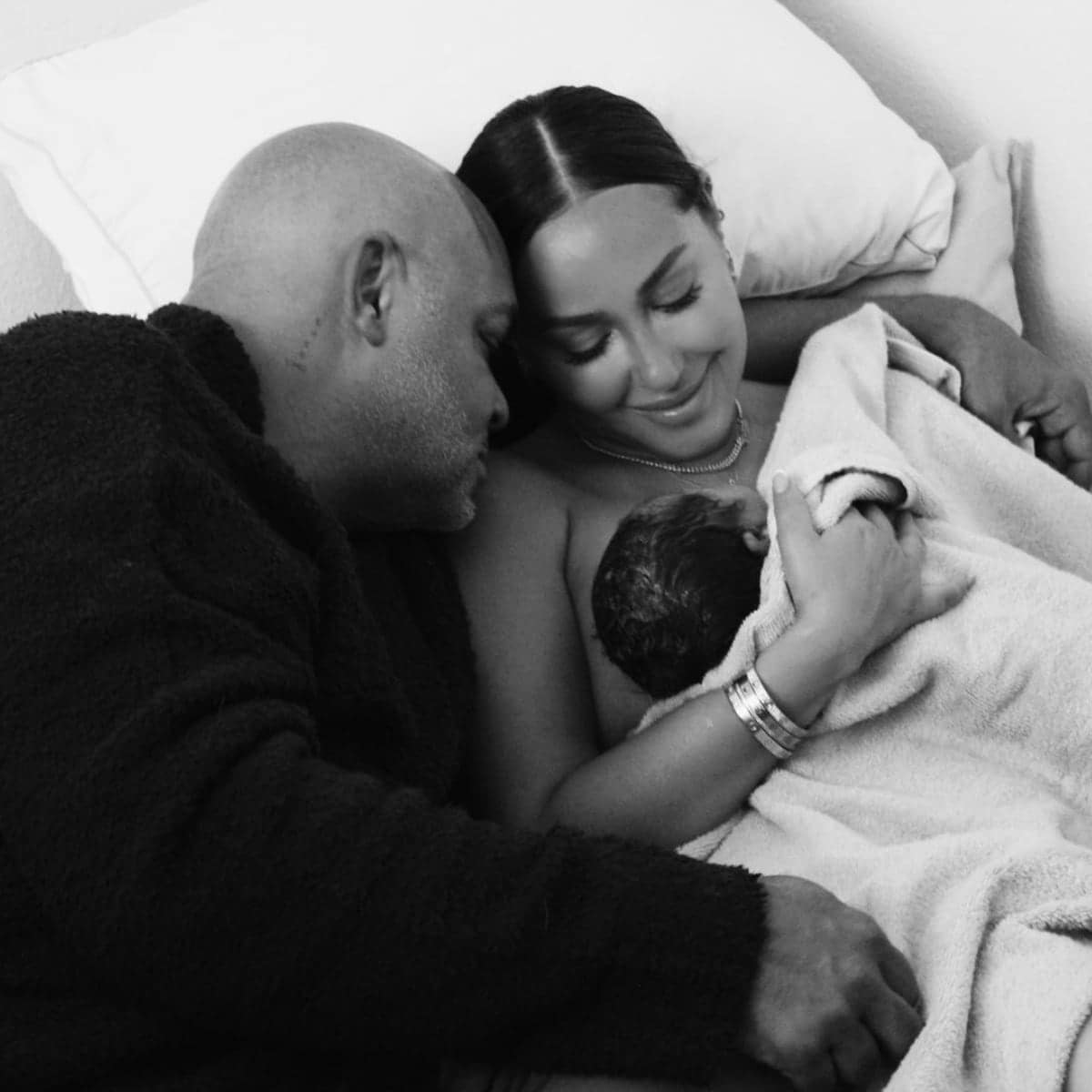 Adrienne Bailon Houghton welcomed a son with her husband, Israel Houghton, via surrogate