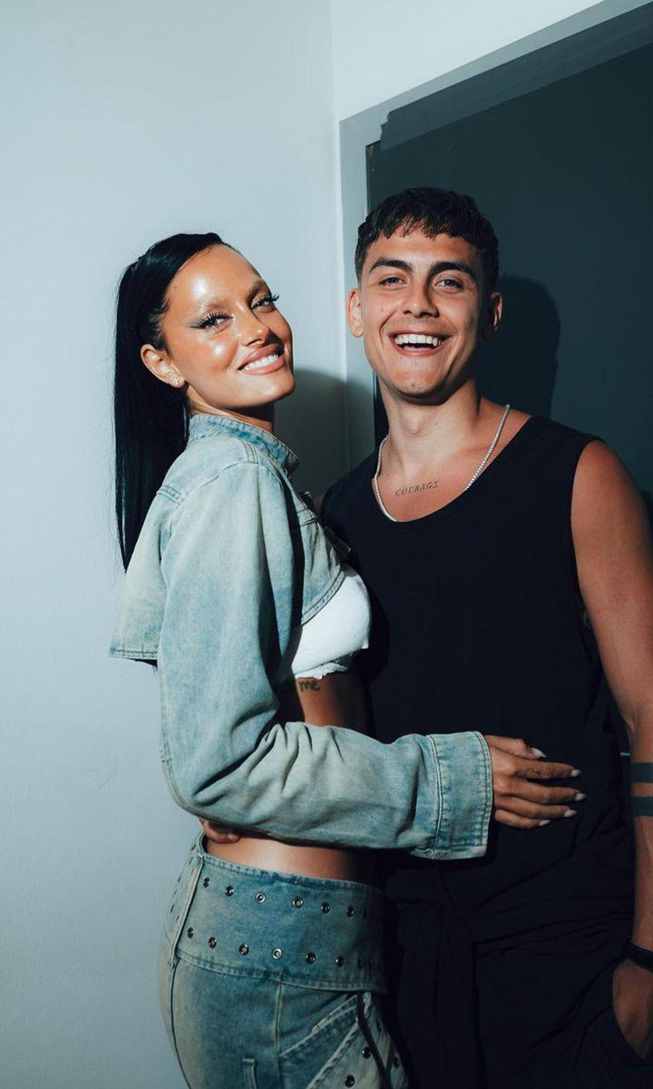 Oriana Sabatini and Paulo Dybala at her concert in Rome, Italy