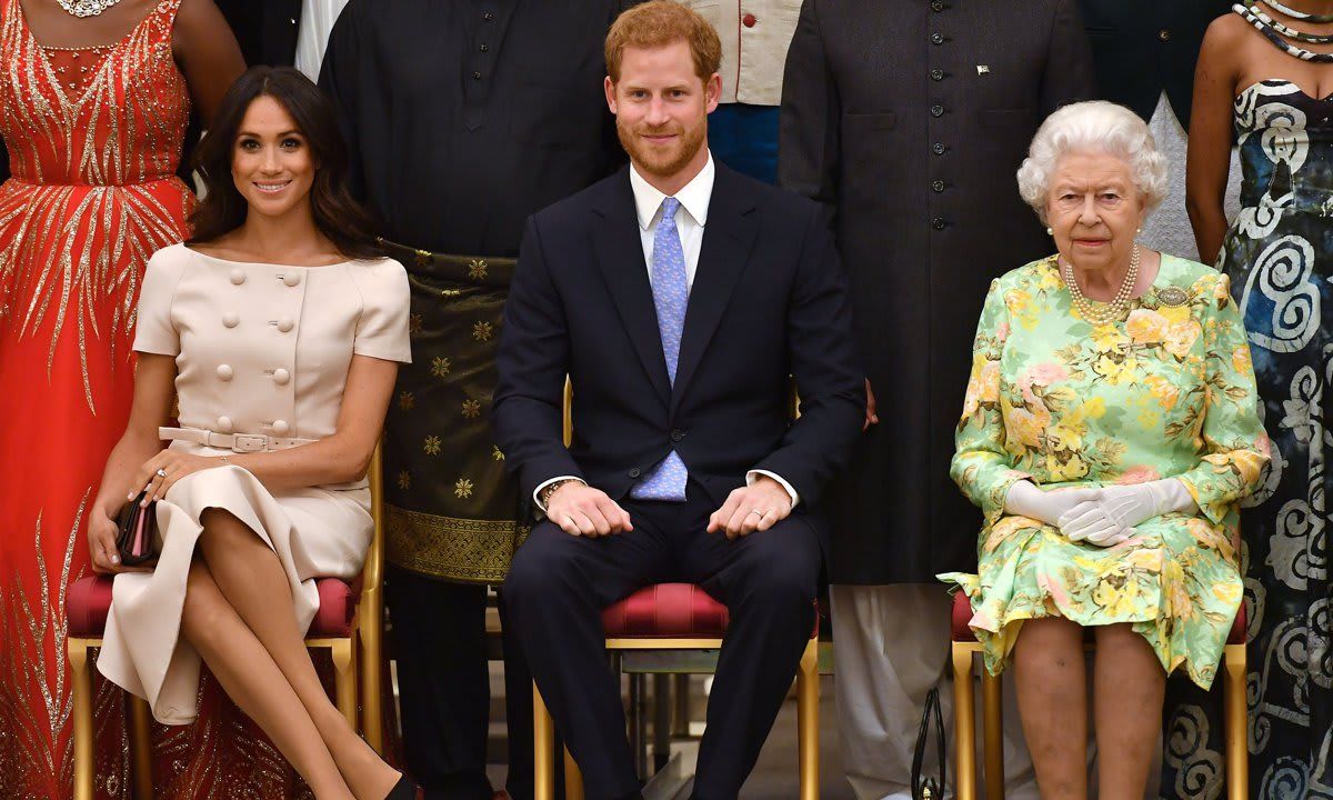 The palace said that Queen Elizabeth is delighted by the Sussexes’ baby news