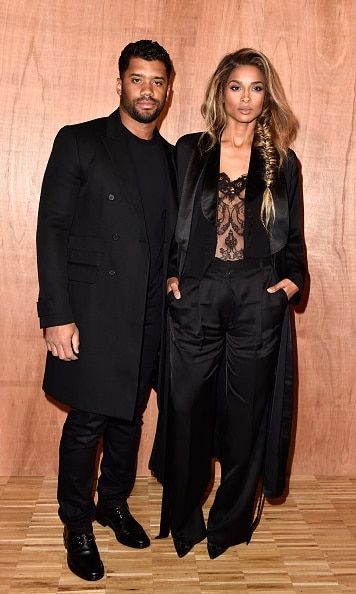 NFL star Russell Wilson and girlfriend Ciara made the front row rounds here they are at Givenchy.
<br>
Photo: Getty Images