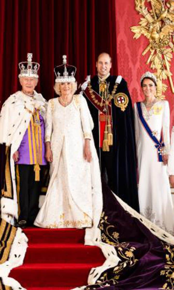 The Princess of Wales wore a gown by Alexander McQueen to the coronation on May 6