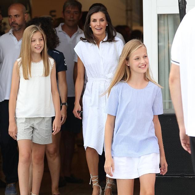 Queen Letizia and King Felipe in Mallorca with Princess Leonor and Infanta Sofia