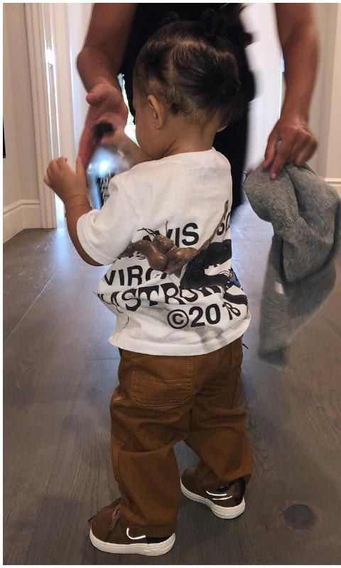 Stormi also dresses like her dad