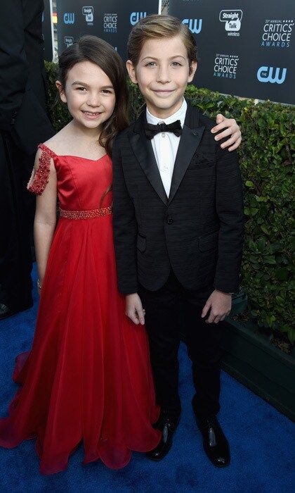 Brooklynn Prince and Jacob Tremblay stole an adorable moment on the red carpet of the Critics' Choice Awards together. The two pint-sized stars were both up for the Best Young Actor/Actress award, which ultimately went to <i>The Florida Project</i> actress.
Photo: Getty Images